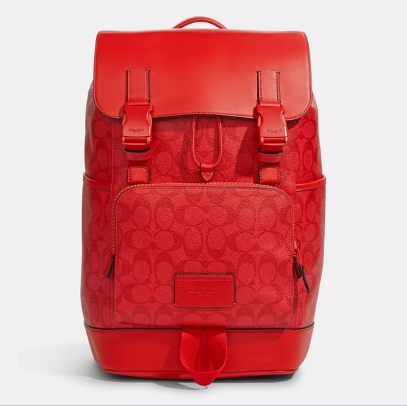 "New" Coach The Sprint Backpack in Signature Jacquard - Picture 1 of 4